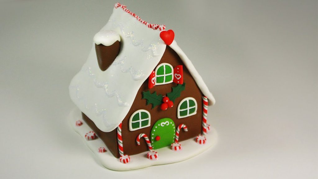 Clay Dough Gingerbread House Ornament