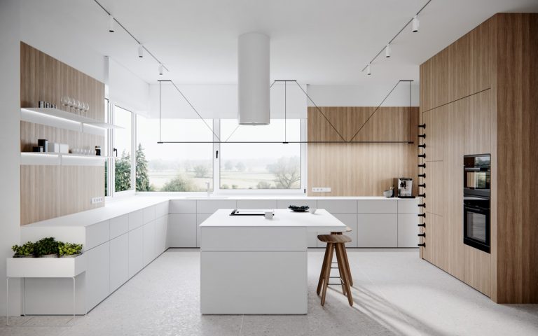 30 L-Shaped Kitchen with Island for Creative Use of Space