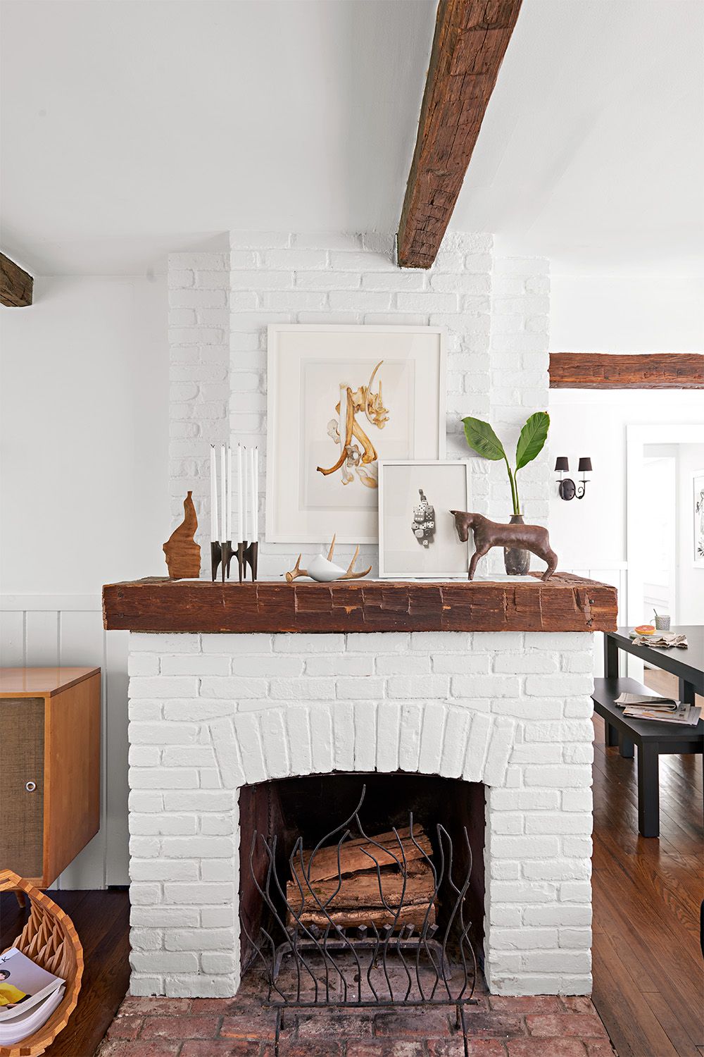 White Brick Fireplaces