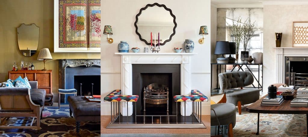 Decorate an Unconventional Wall with Mirrors
