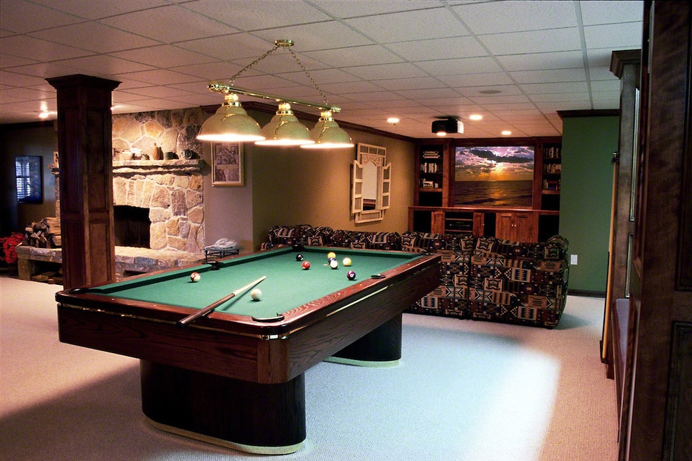 Garage with Pool Table
