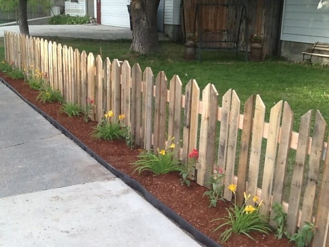 Picket Fence Of Pallets