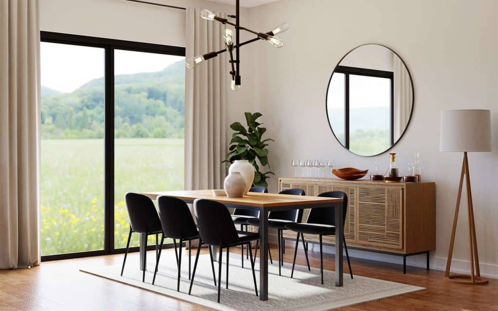 Style Your Dining Room with Round Mirrors