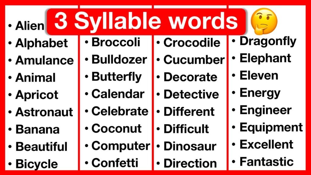 Benefits of Using 3 Syllable Words