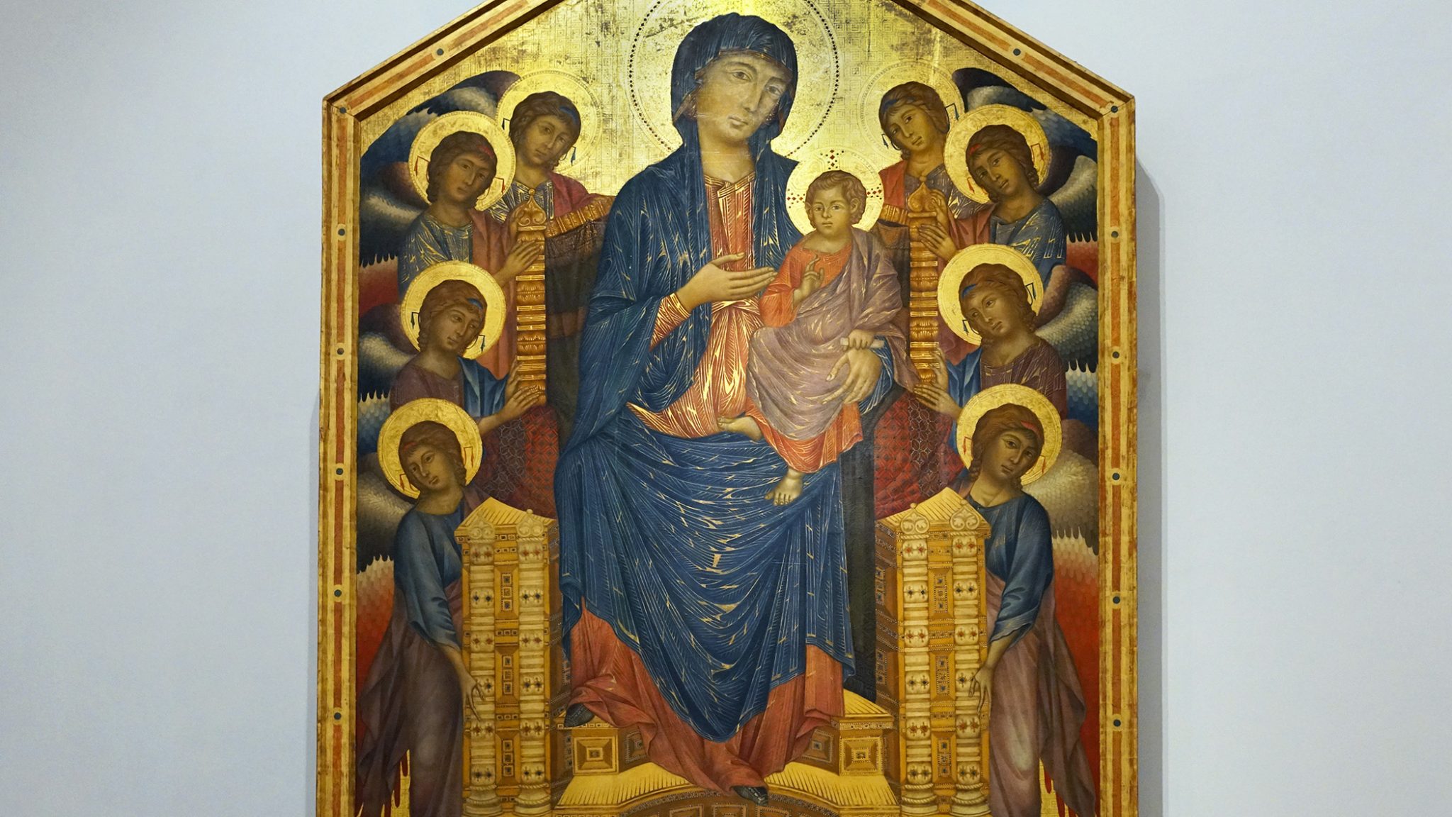 Madonna and Child Enthroned with Saints by Cimabue, 1280-1285
