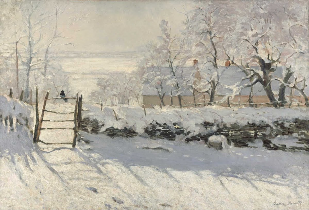 The Magpie by Claude Monet, 1868-1869