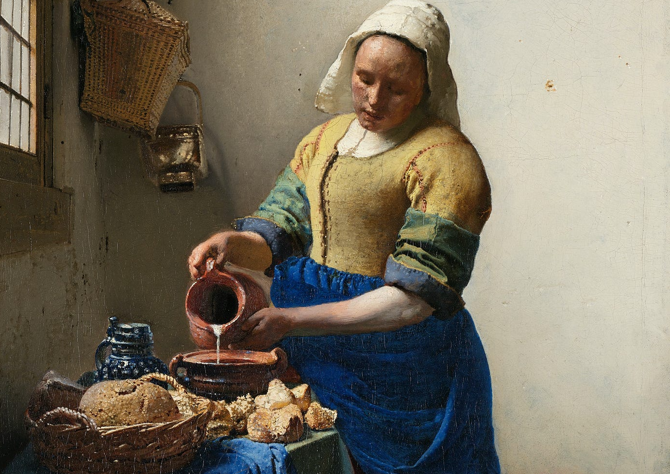 The Milkmaid by Johannes Vermeer, 1657-1658