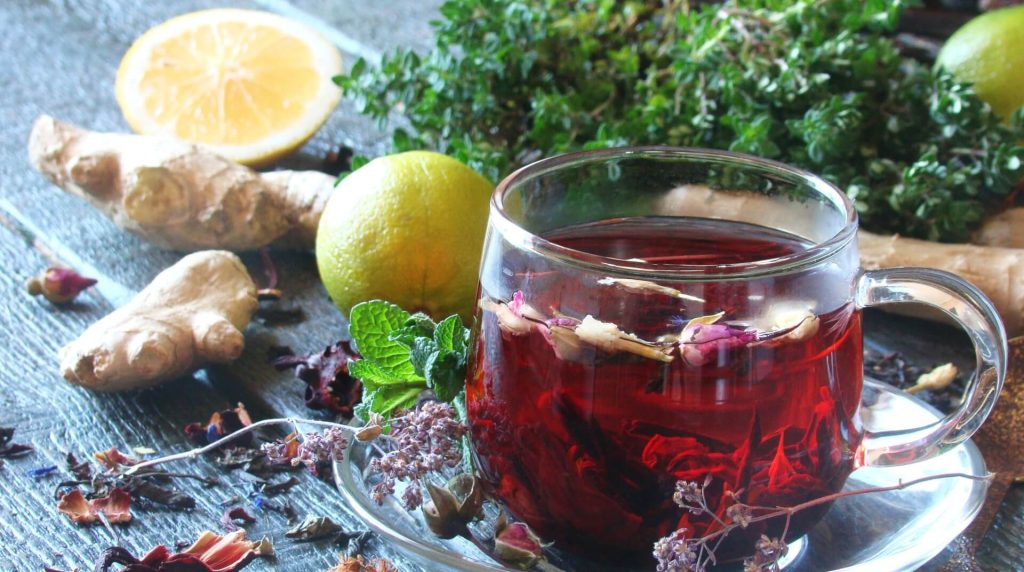 Ginger Hibiscus Tea