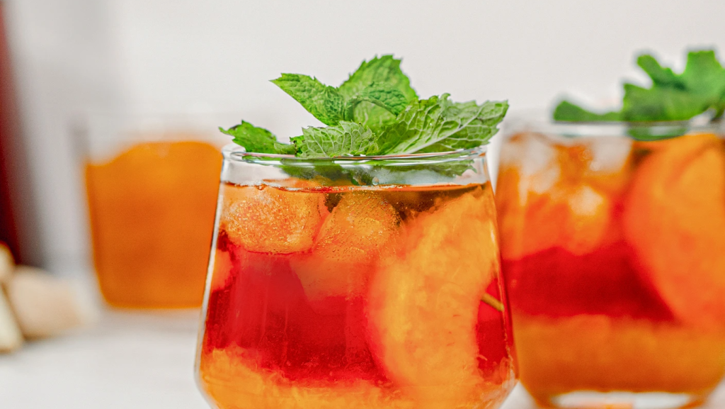 Ginger Peach Iced Tea