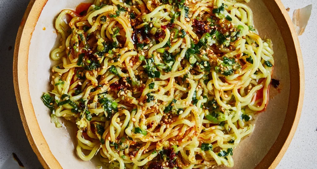 Ginger Scallion Noodles