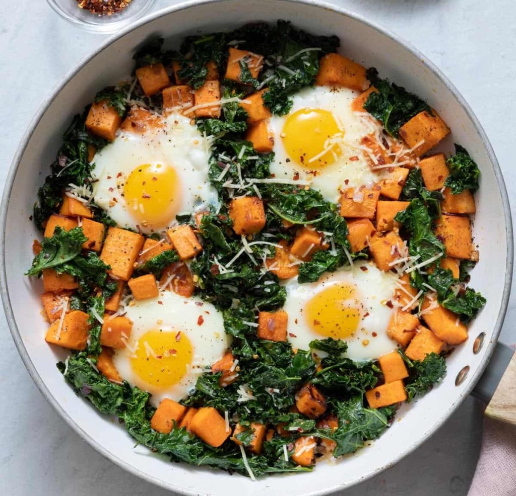 Yam and Egg Hash