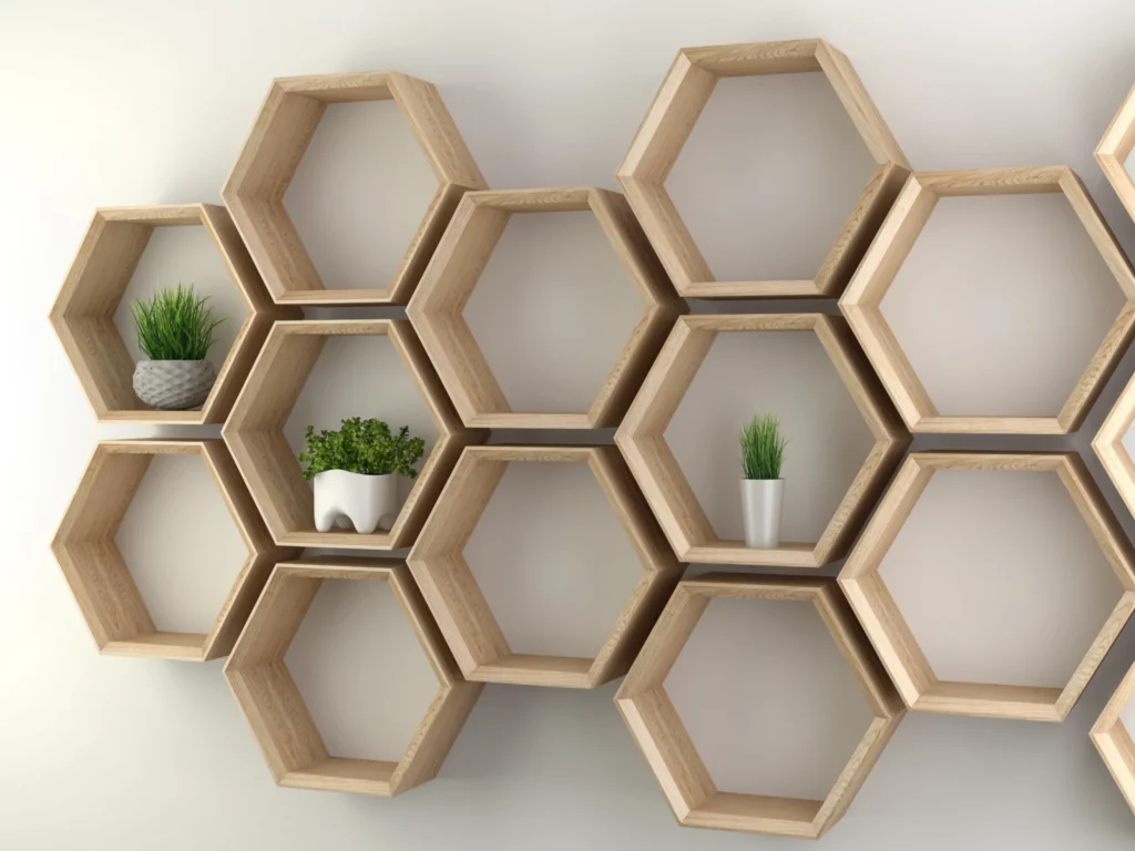 Hexagon Shelves