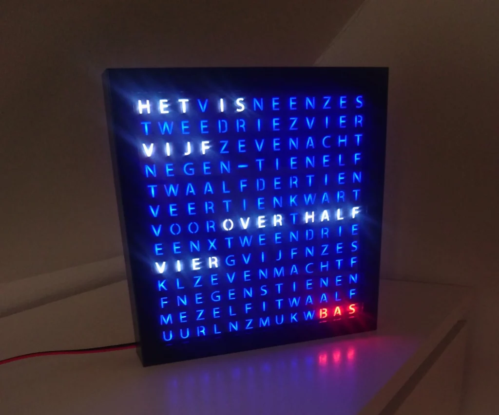 LED Light Word Clock