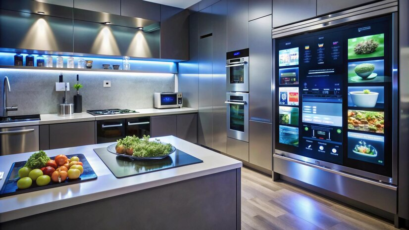 modern kitchen with smart appliances