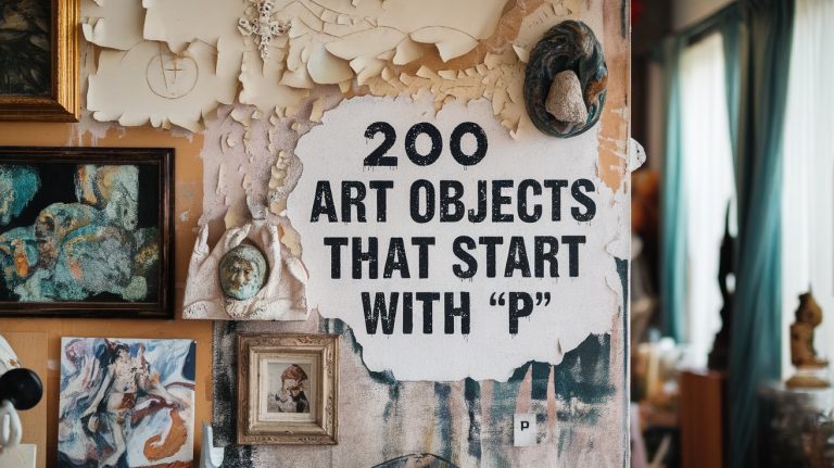 200 Intriguing Art Objects That Start with ‘P’