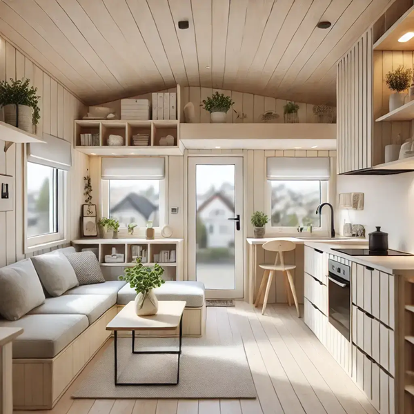 Small Space Simple Tiny House Interior Design