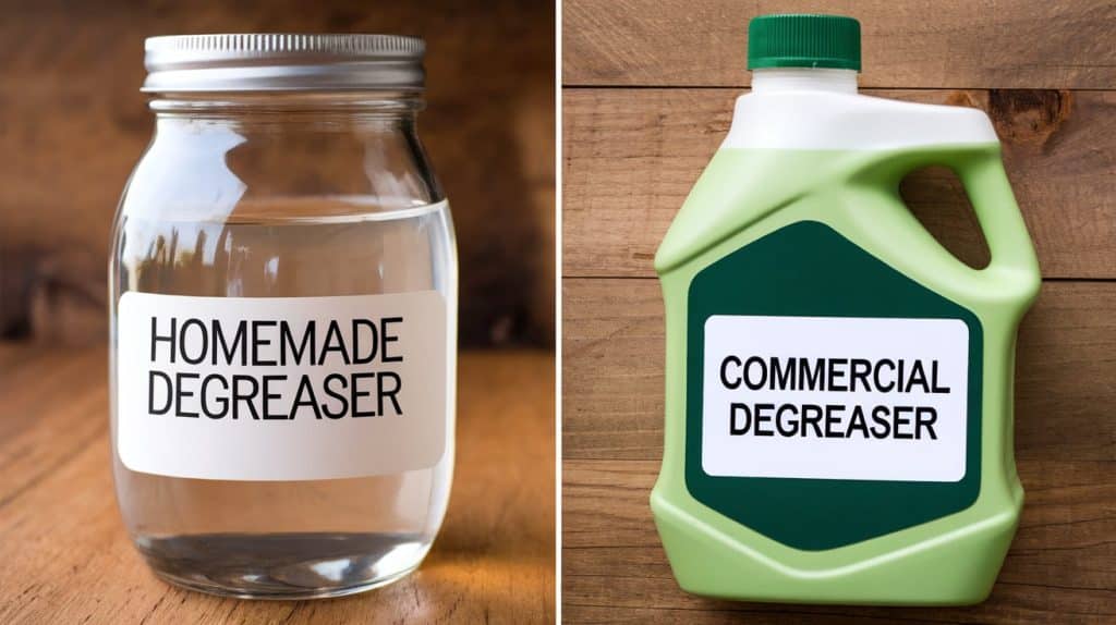 Comparing Homemade vs. Commercial Degreasers