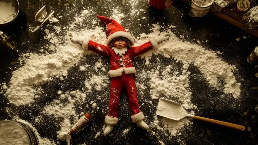 Flour Snow Angels