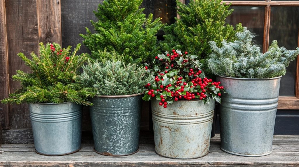 Metal Bucket Garden