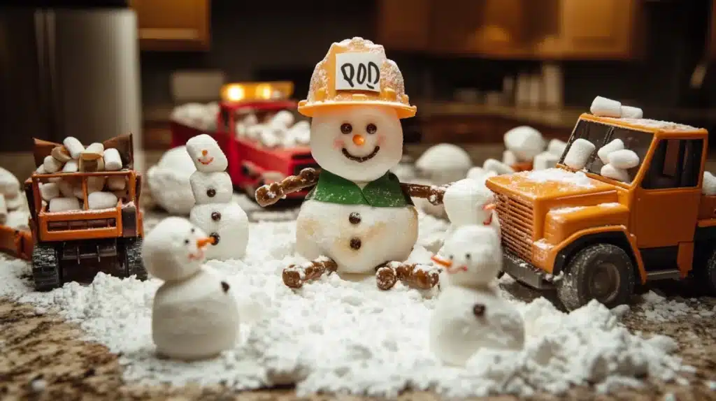 Miniature Snowman Building