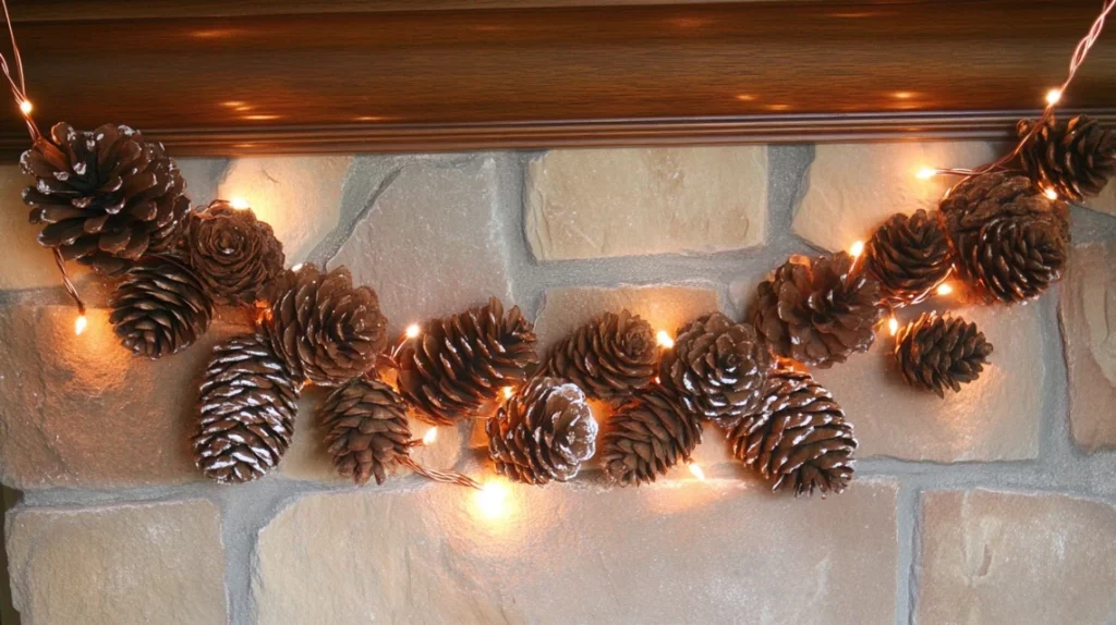 Pine Cone Garland Creation