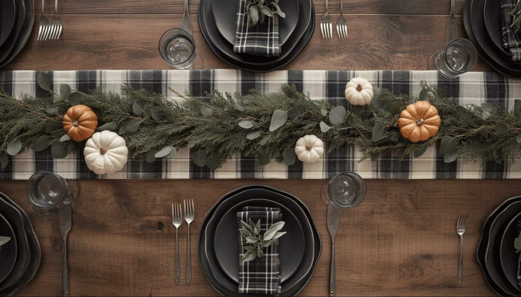 Rustic Plaid with Greenery