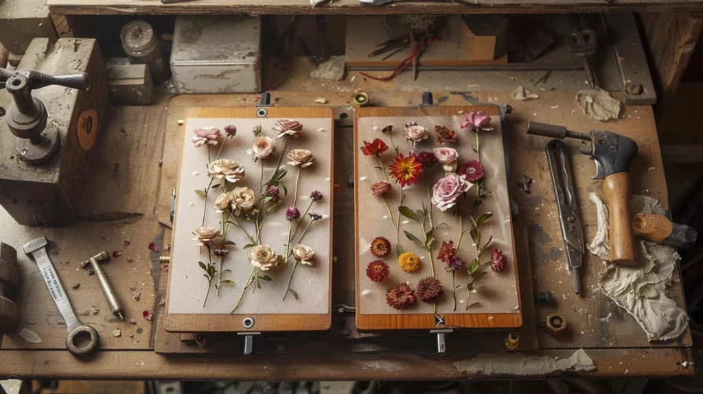 Using a Homemade Wooden Press