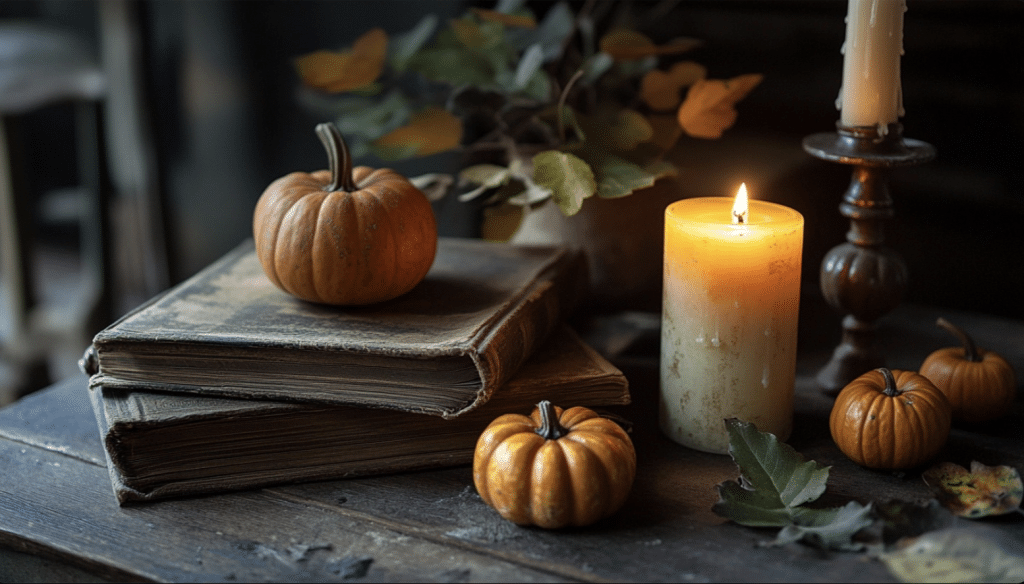 Vintage Book and Candle