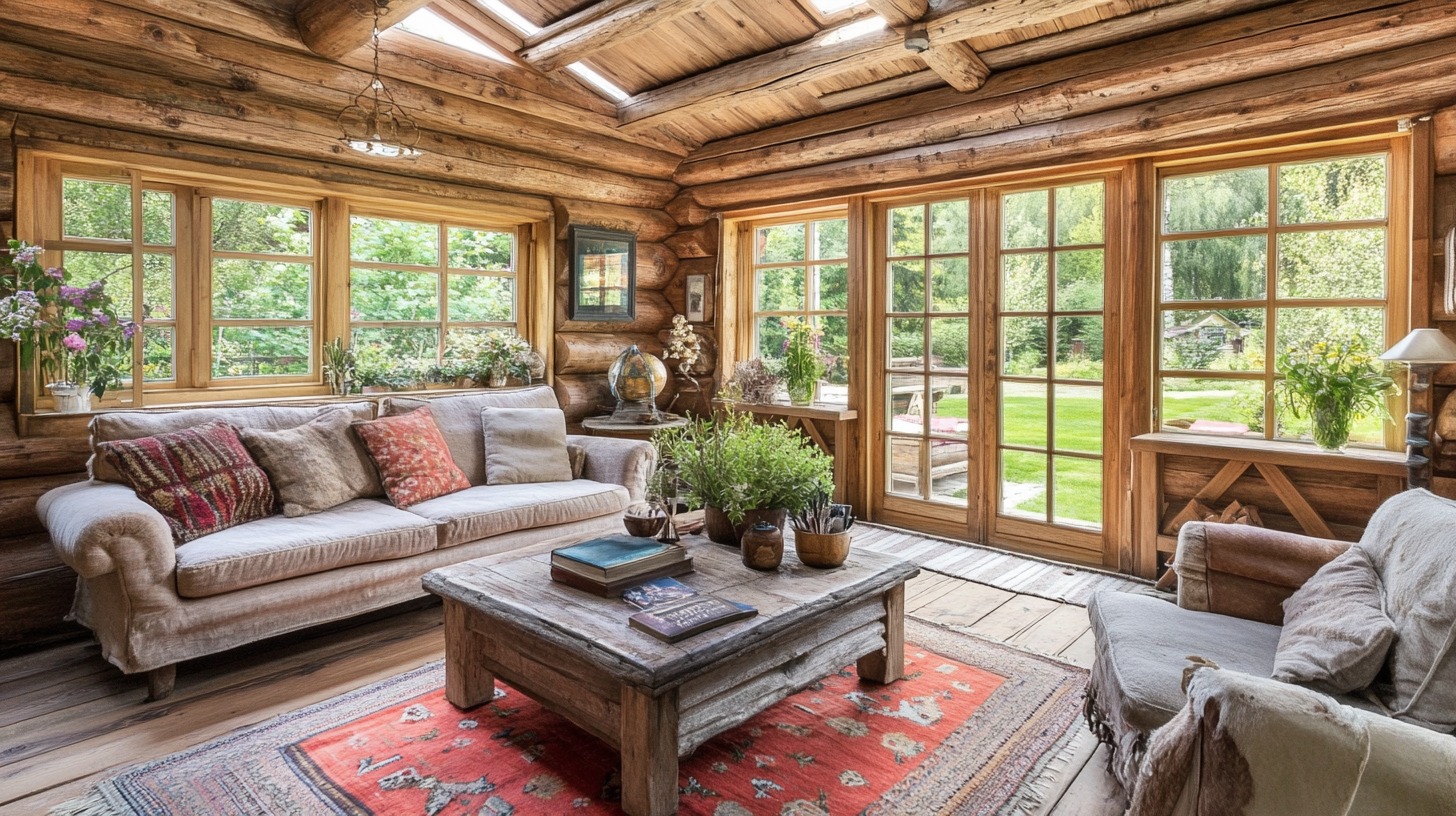 Ways to Liven Up Your Log Cabin Interior and Brighten Your Space with a Garden Room