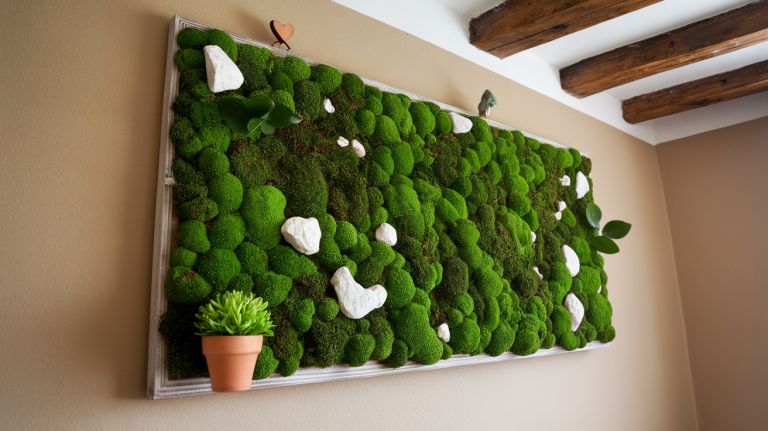 diy moss wall art