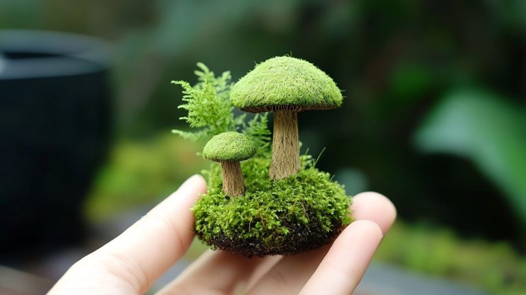 How to Create a Moss Mushroom for Decor