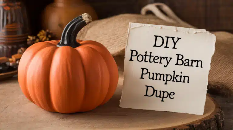 Transform Your Space with DIY Pottery Barn Pumpkin Dupe