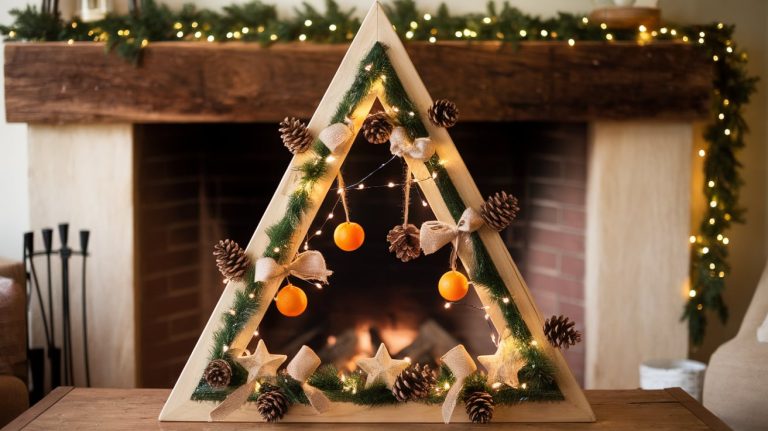 Stepwise Guide for DIY Triangle Christmas Tree