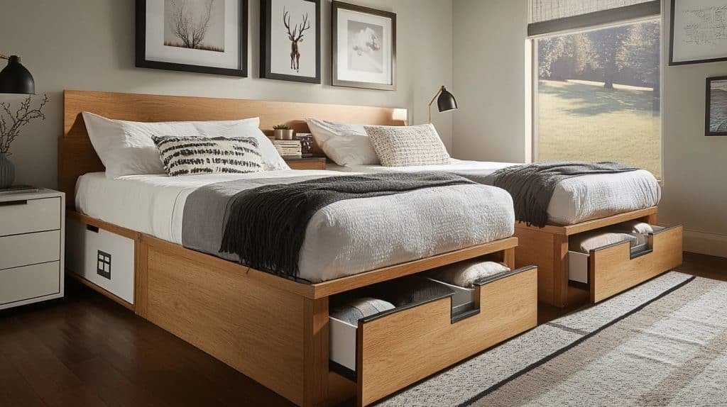 Beds with Built-In Drawers