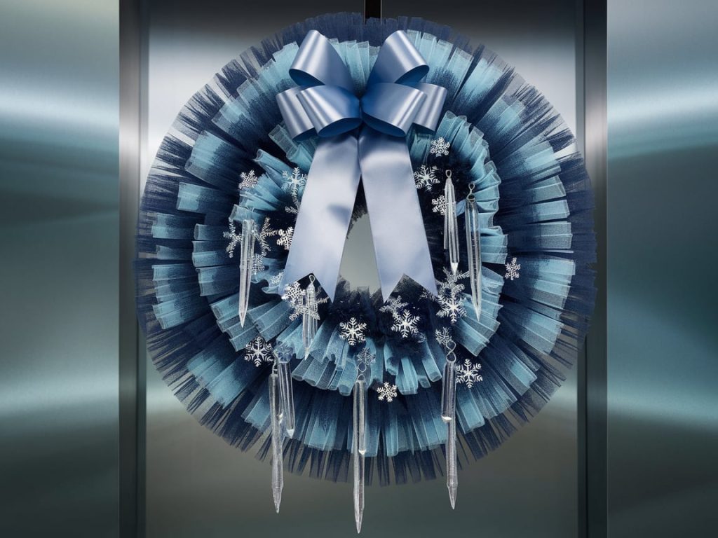 Blue Christmas Wreath