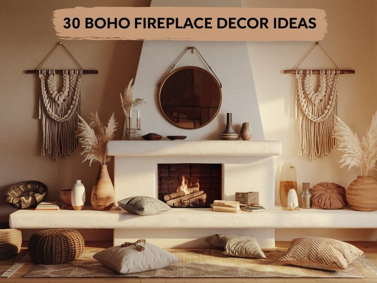 28 Boho Fireplace Decor Ideas You’ll Love