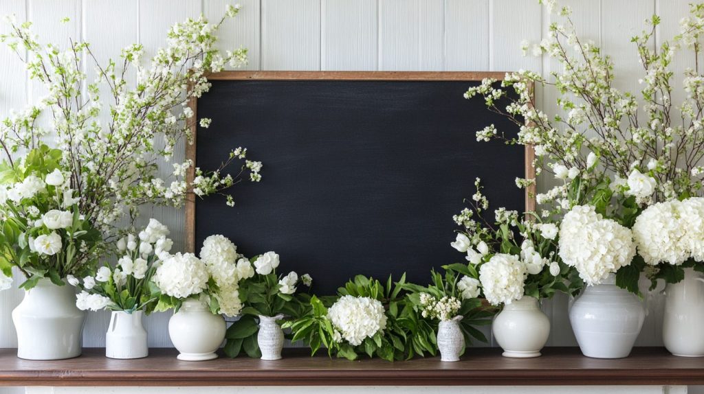 Chalkboard Sign With Cheerful Spring Message