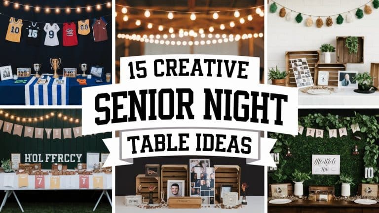 15 Creative Senior Night Table Ideas