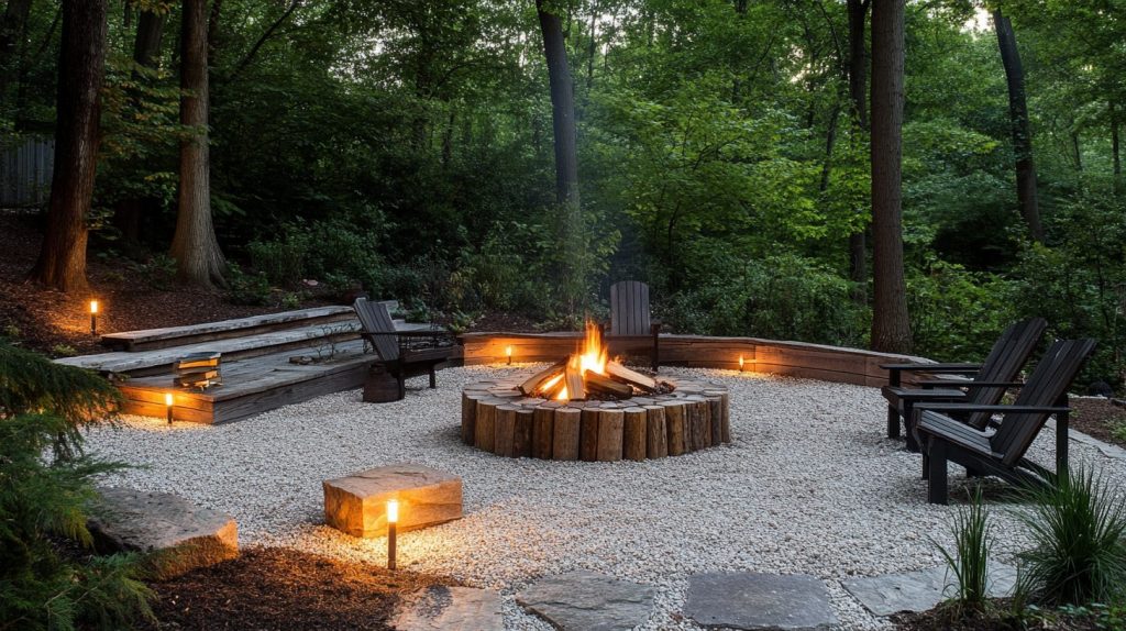 Eco-Friendly Fire Pit Area