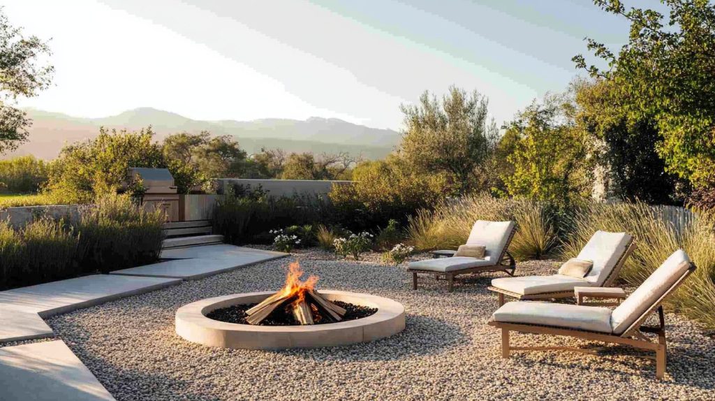 Fire Pit With Lounge Chairs