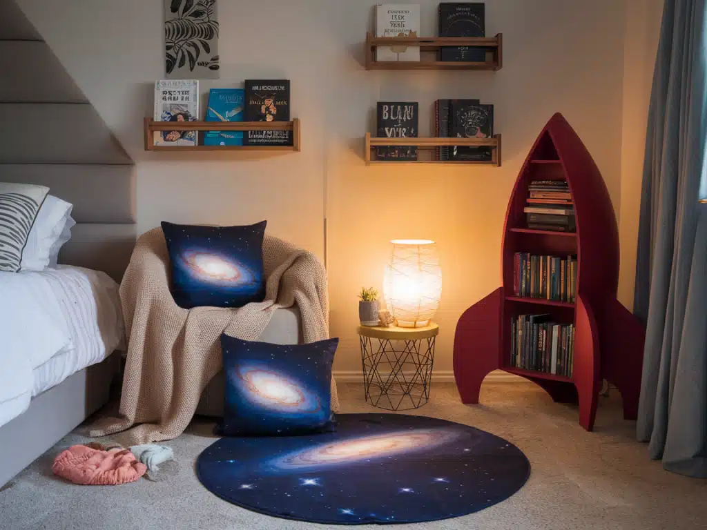 Galaxy-Inspired Reading Nook