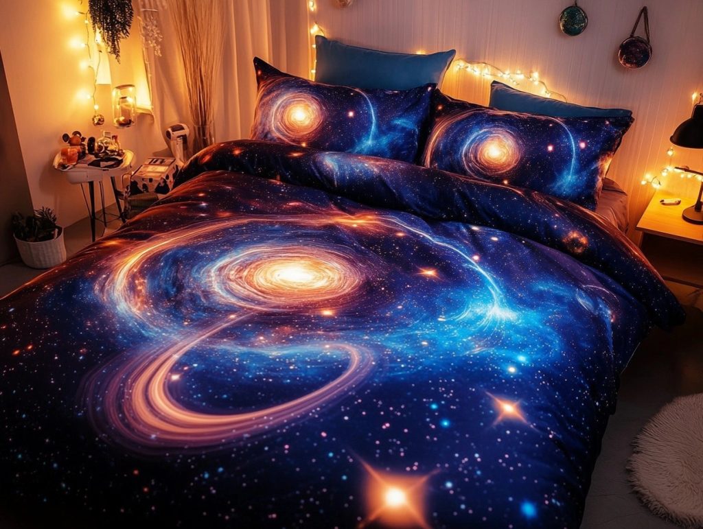 Galaxy-printed Bedding