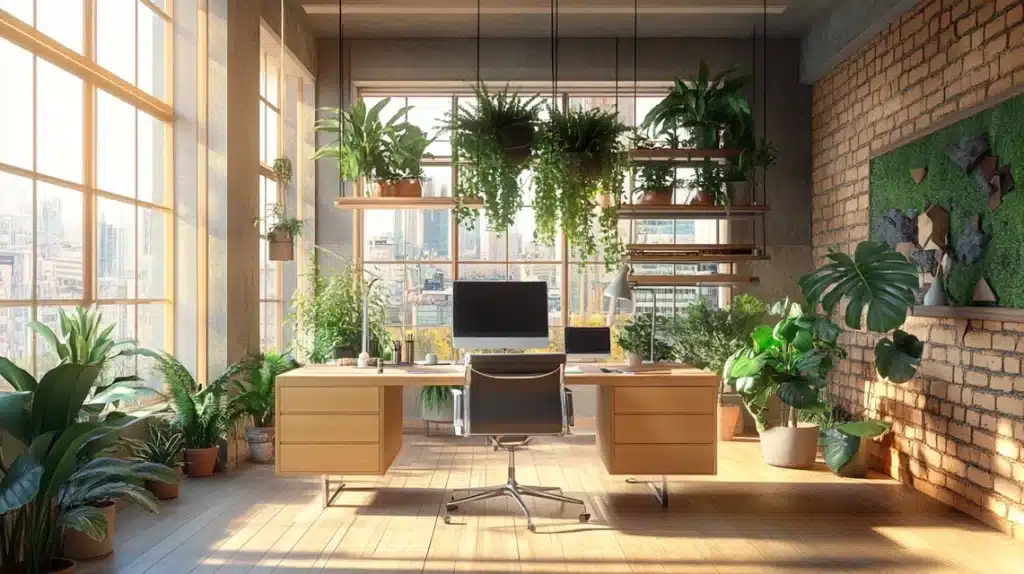 Hanging Plants Near Windows