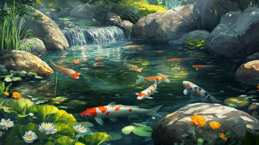 Koi Pond Paradise