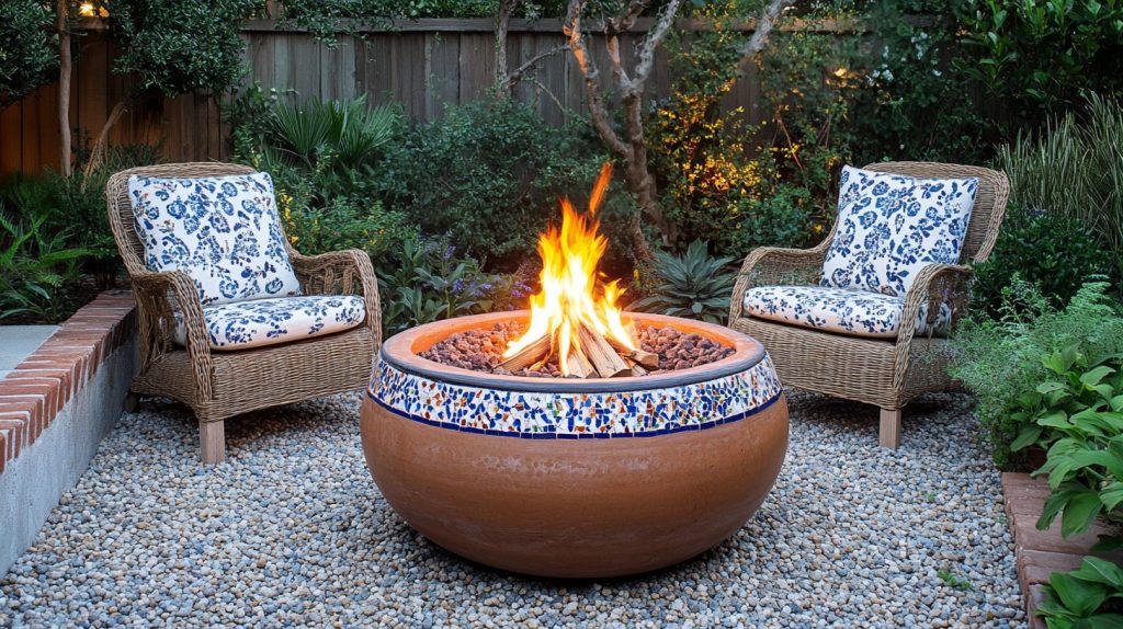 Mediterranean-Style Fire Pit