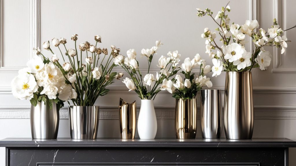 Metallic Vases and Monochromatic Flowers