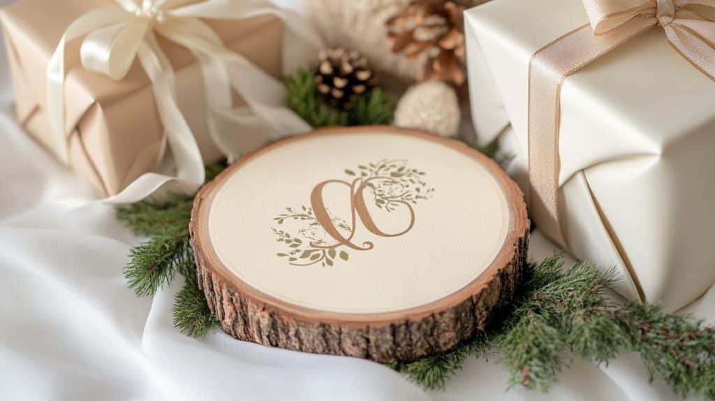 Minimalist Monogram Ornaments