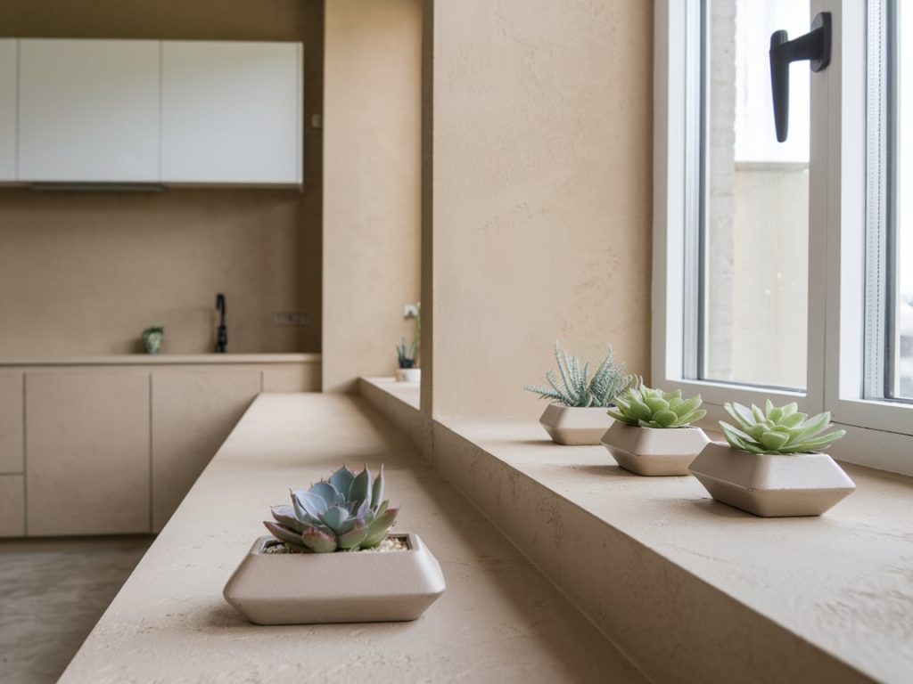 Minimalist designs with succulents in chic planters