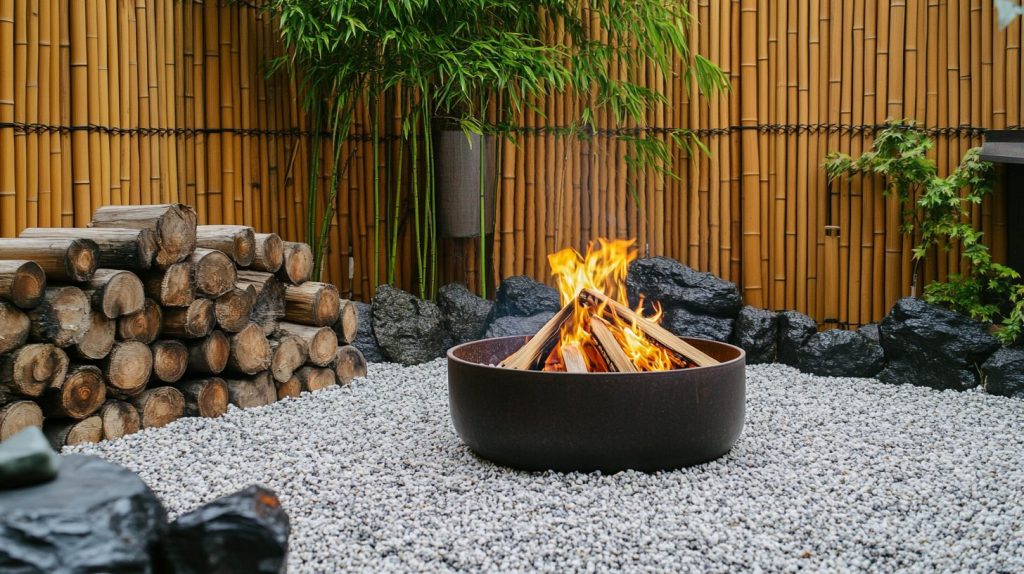 Pea Gravel Zen Garden Fire Pit