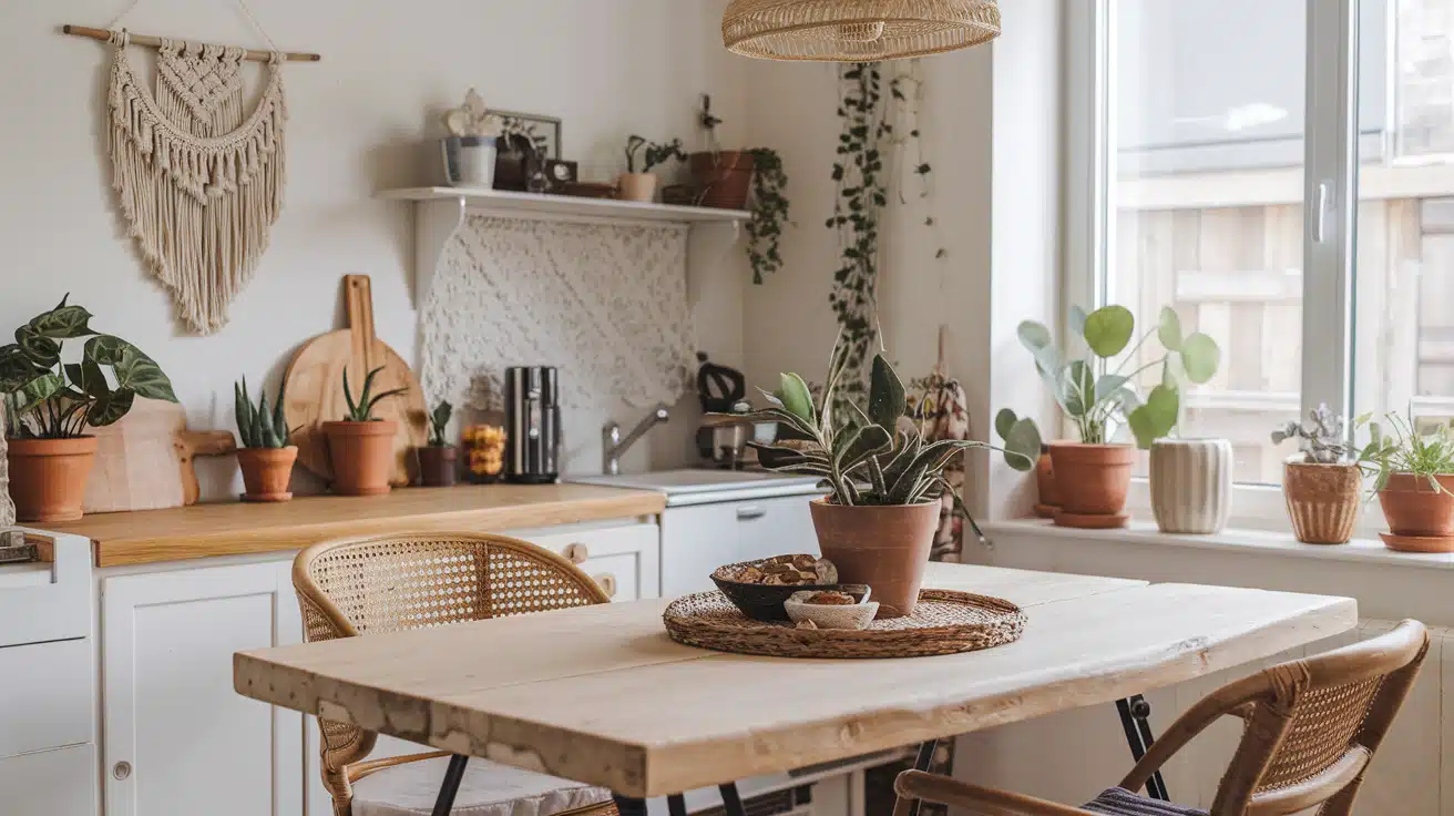 Rustic wood table